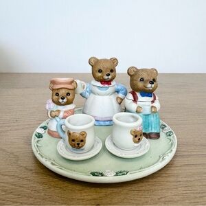 Vintage 90’s 1427 The Bear Essentials Figurine Tea Set
